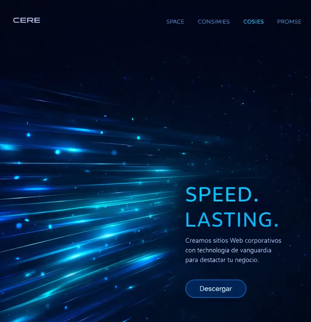 Diseño web corporativo moderno en laptop y móvil